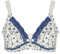 Soutien-gorge D'allaitement Pré-ouverture Coton Allaitement maternité Soutien-gorge D'allaitement pour les Femmes Enceintes (pommetier bleu)