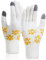 Donfri Winterhandschuhe Touchscreen Handschuhe Fleece Stretch Strickhandschuhe Sport Warm Laufhandschuh Indoor-Outdoor-Sport für Damen und Herren (Weiß)
