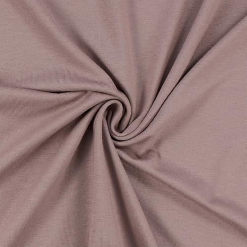 Viskose-Jersey Stoff, elastisch, uni altrosa (Länge am Stück: ab 50cm / Breite: 150cm)