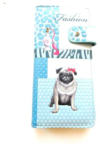 BB KLostermann Hunde- Geldbörse/Langbörse 35001 (blau Mops)