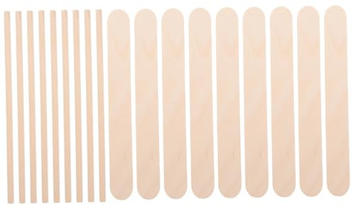 Operitacx 100piezas Palitos De Madera Gigantes Para Hacer Paletas De Helado Diy Materiales Para Helado
