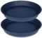 Bleuhome Vogeltränke, 30,5 cm, 4,1 cm Tiefe, 25,4 cm, Vogeltränke, nur für den Garten, großer Pflanzen-Untersetzer (30,5 cm, blau), 2 Stück