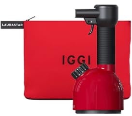 Laurastar IGGI Red Travel Edition, Purificateur Vapeur à Main à Haute Pression, Désinfecte Textiles et Objets, Compact Nomade et Design