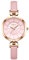 OIDEA Damen Armbanduhr Schmal Lederarmband: Rosa Uhren Analog Quarz Elegant Uhr Damenuhr Armband aus echt Leder Geschenk für Frauen Freundin Schwester
