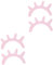 PRETYZOOM 2 Stück Paar wimpern wanddekoration kinderzimmer wandsticker Wall Stickers for Room Wimpernaufkleber für Wimpernverlängerungen wimper dekor schläfrige Augen Wanddekoration