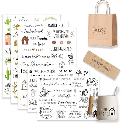 5 On Sticker Folie Transferaufkleber zum Basteln und Dekorieren DIY Dekorative Reibefolie Rub On Aufkleber Scrapbooking Sticker Aufkleber Aesthetic Scrapbooking Fotoalbum Hochzeit