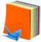 Plstod 200 Blatt Origami Papier, Bastelpapier Bunt, Origami Papier 20x20 cm, 70 g/m² Doppelseitig Faltpapier, Quadratisch Origamipapier für Kinder, DIY Kunst und Bastelprojekte, 10 Farben
