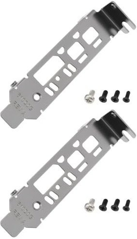 EMSea 2x Computer Graphics Card Low Profile Bracket Compatible with AMD Radeon Pro WX2100 WX3100