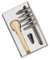 Brause 891B - Linocut initiation set including a wooden handle, 5 gouge nibs and an extractor