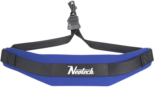 Neotech Saxophone Swivel Hook Neck Strap Soft Sax Padded for Alto Tenor Baritone Soprano – (Regular, Royal Blue) - Made in USA