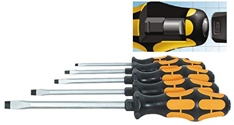 Wera Screwdriver Set with Impact Cap and Kraftform Handle 5 Pieces