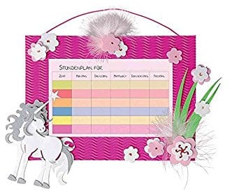 ROTH 85053 Stundenplan Tiere Einhorn, DIN A5