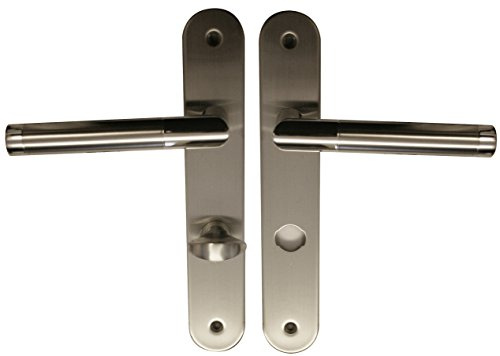 Alpertec Edelstahl/Chrom Tina - LS für Badtüren WC Drückergarnitur Türdrücker Türbeschläge, 32858673