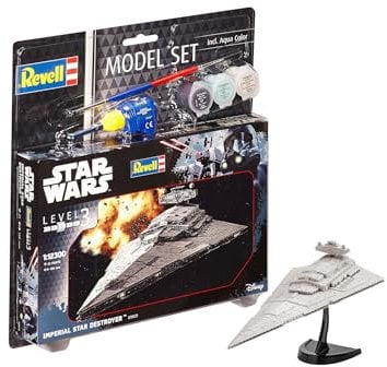 Revell Modellbausatz Star Wars Imperial Star Destroyer I Maßstab 1:12300 I Level 3 I Detailgetreue Nachbildung I Einfaches Kleben und Bemalen