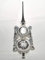 Jingle Bells Lauscha Christbaumspitze Silber mit Reflex 4 Glocken 30cm hoch Lauschaer Handarbeit