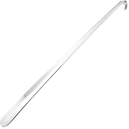 TelMo® ca. 70cm Premium Schuhanzieher aus Metall, sehr stabiler Schuhlöffel, lang
