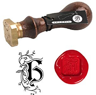 Jacques Herbin 40008T Siegel eckig mit HolzGriff Petschaft-Buchstabe H
