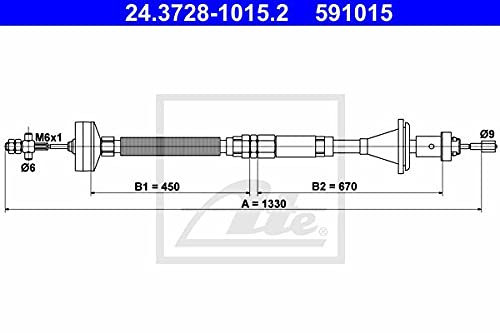 ATE 24372810152 Clutch Cable