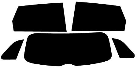 PSSC Pre Cut Rear Car Window Films for Audi A3 Sportback 2013 to 2016 05% Very Dark Limo Tint