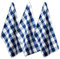 DII Buffalo Check Kitchen Collection Classic Farmhouse Geschirrtuch-Set, Baumwolle, Marineblau und cremefarben, 20x30, 3
