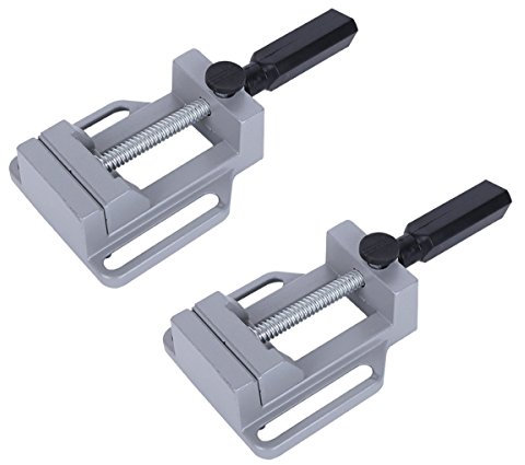 NUZAMAS Flachschraubstock aus Aluminium, 68 mm, Backenpresse, Gravur, Bankklemme, elektrisches Bohren, Polieren, Arbeitstisch, Schraubstock, 2 Stück