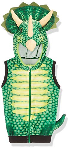 small foot Kostüm-Weste Triceratops-Dinosaurier, Verkleidung für Kinder ab 3 Jahren, Kleidergröße 98-104, 11125