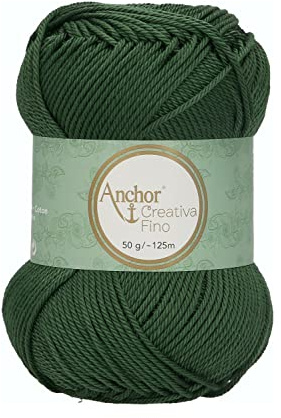 Anchor 4620004-00419 Crochet Yarn, 100% Cotton, 419, Thickness 4, 125 m, 53 g