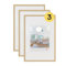 Walther Design Cadre photo or 13 x 18 cm lot de 3, cadre en plastique New Lifestyle KV318G3