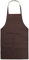 BE-TOOL Kochschürze für Erwachsene, Damen, Uni, langlebig, bequem, mit Vordertasche, waschbar, zum Kochen, Backen, Küche, Restaurant, Basteln, braun, 70CMx60CM