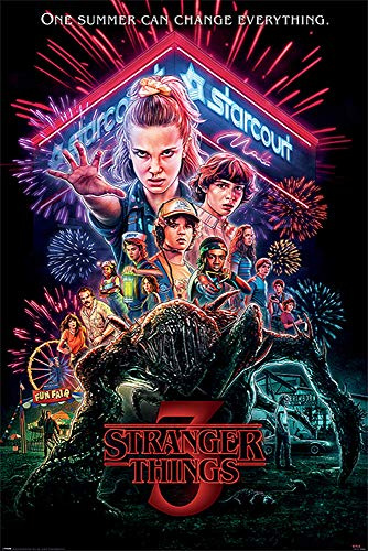 Stranger Things Poster Season 3 Summer of 85 (61cm x 91,5cm) + Geschenkverpackung. Verschenkfertig!