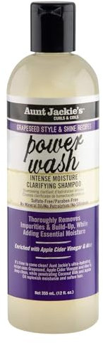 Aunt Jackie'S Curls & Coils Grapeseed Power Wash Shampoo, 355 ml/12 Oz