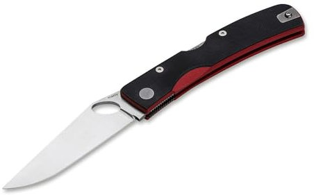 Manly 01ML061 Unisex – Erwachsene Peak D2 Red Taschenmesser, Schwarz, 22 cm