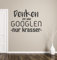 tjapalo® a106 Wandtattoo Büro Sprüche Motivation deutsch Wandsprüche Büro Motivationsspruch denken ist wie googlen Wandtattoo sprüche Flur, Farbe: Schwarz, Größe: B100xH58cm
