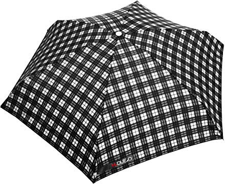 H.DUE.O Mini Taschenschirm Automatisch Öffnen Schließen Kleiner Regenschirm Reise [Nur 21 Cm] Schnell trocknend [CHECK], Weiß, U