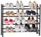 LOVE IT STORE IT Loft Schuhregal schmal aus Metall - Offenes Regal für bis zu 20 Paar Schuhe - Ausziehbar, stapelbar, stabil - Matt schwarz