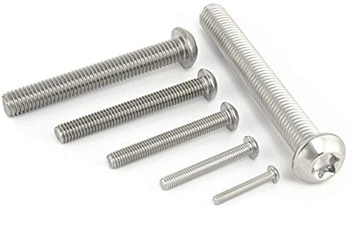 Linsenkopfschrauben Torx / M12 x 120 mm [25 Stück] DIN ISO 7380-1 / Rostfreier Edelstahl A2 V2A VA/TX Innensechsrund/Flachkopf/Flachkopfschraube