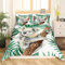 Homewish Koala Bettbezug Palme Bettwäsche Set Karikatur Tierwelt Tier Trösterbezug 155x220 für Kinder Jungen Mädchen Teenager Tropenblätter Zweig Tagesdecke Bezug Weiche Bettbezug