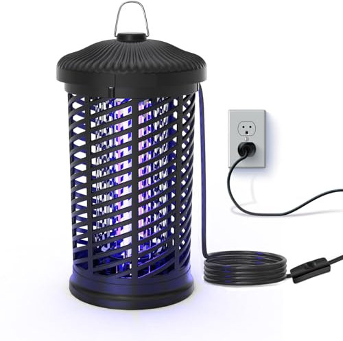 Tysonir Lampe Anti Moustique 4200V 18W UV Anti Moustique,utilisée pour Tuer Les moustiques et Autres Insectes Volants, Convient pour intérieur et extérieur