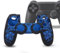 Coque pour Manette PS4, Coque en Silicone Souple Skin Grip Shell pour Manette Playstation 4 PS4 (Noir Et Bleu)