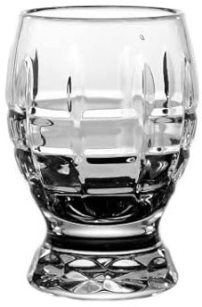 CRISTALICA Wodkaglas Karree 45 ml Schnapsglas Shot Likörglas Stamper Bleikristall