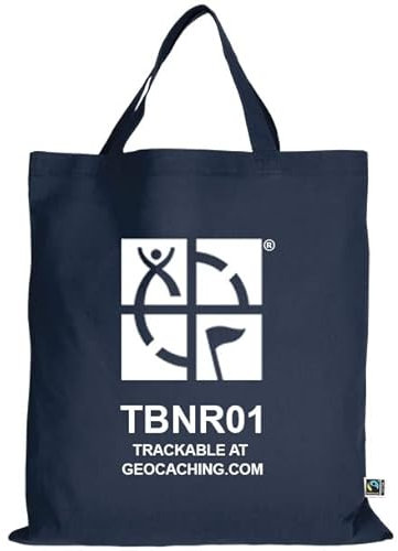 geo-versand Geocaching Logo -Tasche 100% Baumwolle Tragetasche Geocacher Geschenk Trackbar