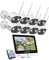 ZOSI 3MP Kit Videosorveglianza WiFi Esterno, 8CH 2TB NVR con Monitor, 8x Telecamera WiFi 3mp, Rilevamento di Persone, Visione Notturna a Colori, Audio a 2 Vie, C302