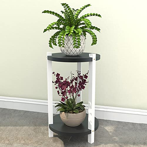 Porte Plante Interieur - Support de Plantes en Métal, Etagere Plante fer Escalier de Fleurs, Support pour Pots de Fleurs Exterieur, pour le Porche D'angle Du Jardin Pot de Fleurs ( Color : White D , S