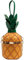 Haowul Pu Leder Crossbody Bag Obst Ananas Form Kettenumhängende Umhängetasche Trendy Einkaufstasche Besorte Messenger -Tasche Handtasche Geldbörse