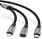 AGVEE 5ft USB-A Male to Lightning Female Charging Adapter Cable for Apple Pencil 1st Generation, 2 in 1 Charger Cord Enables Apple Pencil Pen 1st Gen Match iPad 10, Dark Gray