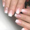 Danshinbow Lot de 24 faux ongles mi-longs à coller sur les ongles pour femmes et filles Rose nude avec strass Rose