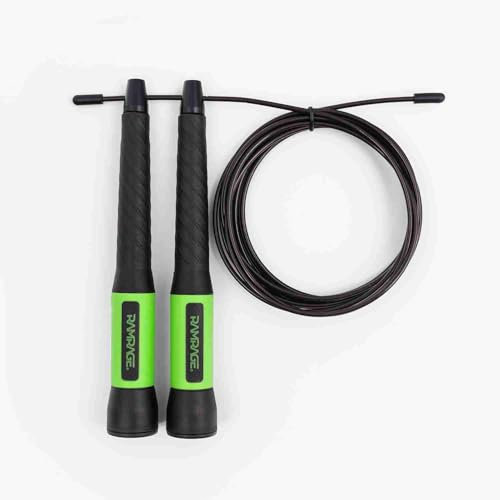 Ramrage Huge Speed Rope, Comba Ligera y Resistente para Cross Training, Fitness, Boxeo, Cuerda Para Saltar Profesional con Doble Rodamiento. (VERDE)