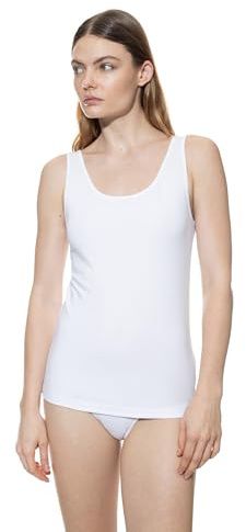 Mey Damen Top Baumwolle Serie Comfort Cotton | Schmale Passform, Rundhalsausschnitt, Breite Träger, Eng anliegendend, Natürliches Tragegefühl, Gr. XS-XXL