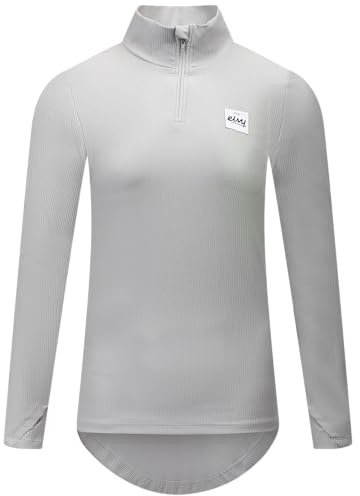 Eivy Damen Journey Rib Top T-Shirt, Grey Melange, M EU