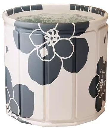 haiyusm Baignoire Pliable Portable Adulte Baignoire de Douche Baignoire de Trempage Ice Bath Bain Chaud Bain Glacé Spa Bain Froid pour petite salle de bain (Black,80cm)